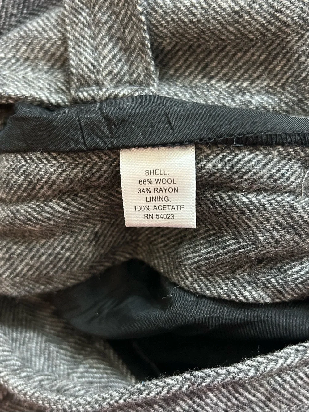 Banana‎ Republic Women’s Gray Herringbone Straight-Leg Pants